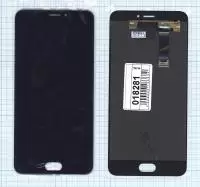 Модуль (матрица + тачскрин) для Meizu MX6, черный