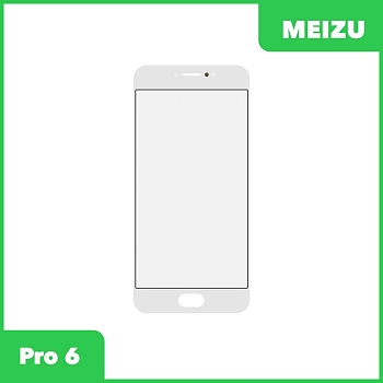 Стекло для переклейки дисплея Meizu Pro 6, белый