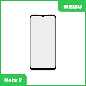 Стекло + OCA пленка для переклейки Meizu Note 9, черный