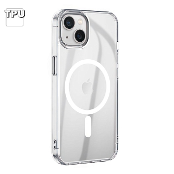 Чехол HOCO Magnetic для Apple iPhone 15, TPU (прозрачный)