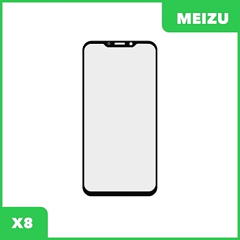 Стекло + OCA пленка для переклейки Meizu X8, черный