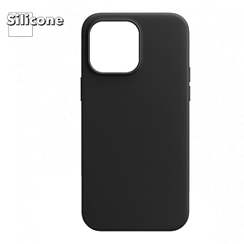Силиконовый чехол для iPhone 14 Pro Max "Silicone Case" (черный)