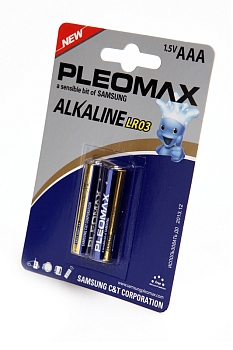 Батарейка (элемент питания) PleoMax LR03 BL2, 1 штука