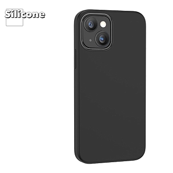 Чехол HOCO Pure Protective для Apple iPhone 14 Max, силикон + РС (черный)
